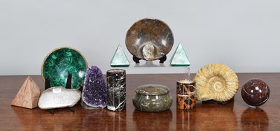 Lot 91 - Natural History: A Group of Fossils & Minerals,...
