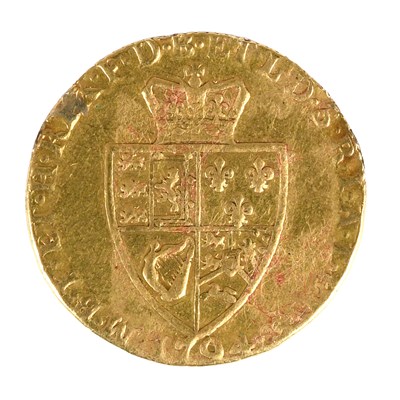 Lot 201 - George III, Guinea 1794, fifth laureate head,...