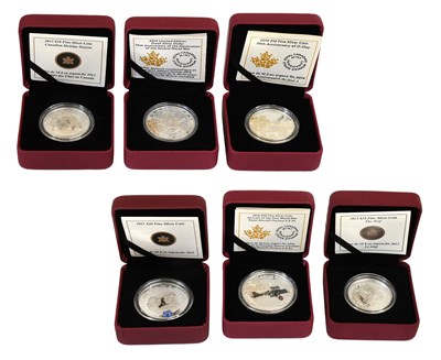 Lot 331 - Canada, Assorted Silver Proof Coins, to...