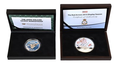 Lot 335 - Jersey, 5oz Silver Proof Ten Pounds 2015,...
