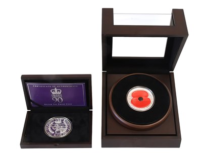 Lot 334 - Jersey, 5oz Fine Silver Proof Ten Pounds 2016,...