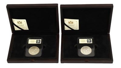 Lot 164 - Two USA 'Morgan' Dollars, both dated 1921,...