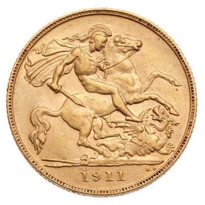Lot 238 - George V, Half Sovereign 1911; good very fine