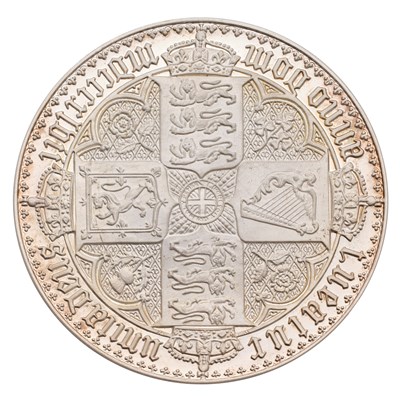 Lot 326 - A Large Silver Replica Gothic Crown Medal,...