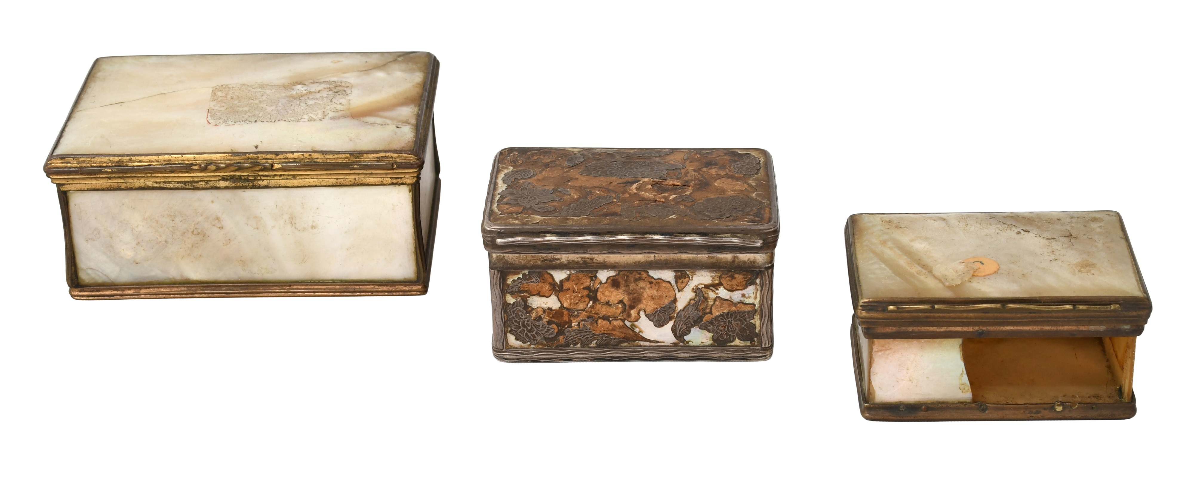 Lot 1101 - A Louis XV or Louis XVI Silver-Mounted