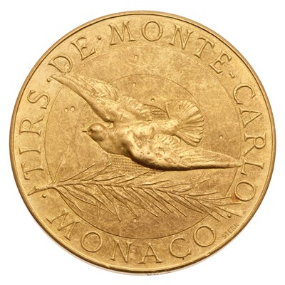 Lot 318 - Monaco, A Gold Shooting Medal 1899, signed...