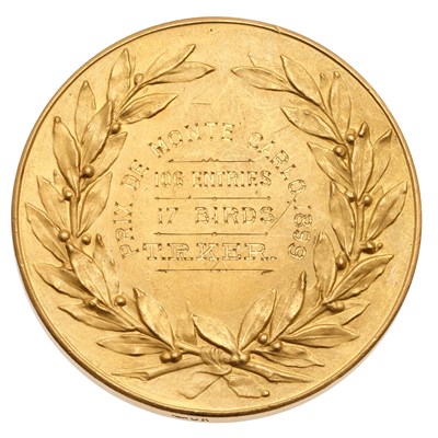 Lot 318 - Monaco, A Gold Shooting Medal 1899, signed...