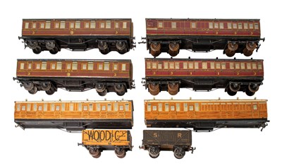 Lot 3401 - Leeds/Stedman O Gauge Four LMS Coaches