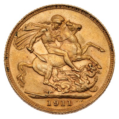 Lot 235 - George V, Sovereign 1911; good very fine