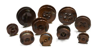 Lot 3079 - A Collection of Wooden Fishing Reels