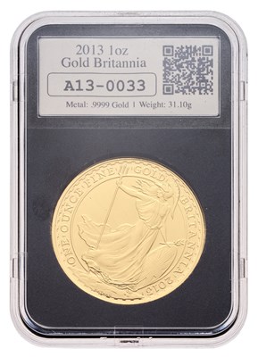 Lot 261 - Elizabeth II, 1oz Gold Britannia 2013, £100...