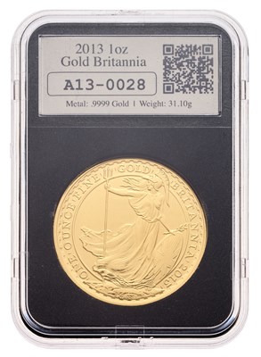 Lot 259 - Elizabeth II, 1oz Gold Britannia 2013, £100...
