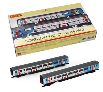 Lot 3296 - Hornby (China) OO Gauge R3772 Northern Rail Class 156 Pack
