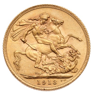 Lot 245 - George V, Sovereign 1913; extremely fine with...