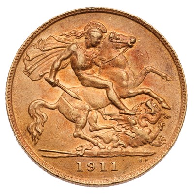 Lot 236 - George V, Half Sovereign 1911; good very fine