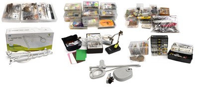 Lot 3125 - A Large Assortment of Fly Tying Tools, Materials and Accessories