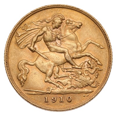 Lot 234 - Edward VII, Half Sovereign 1910; very fine