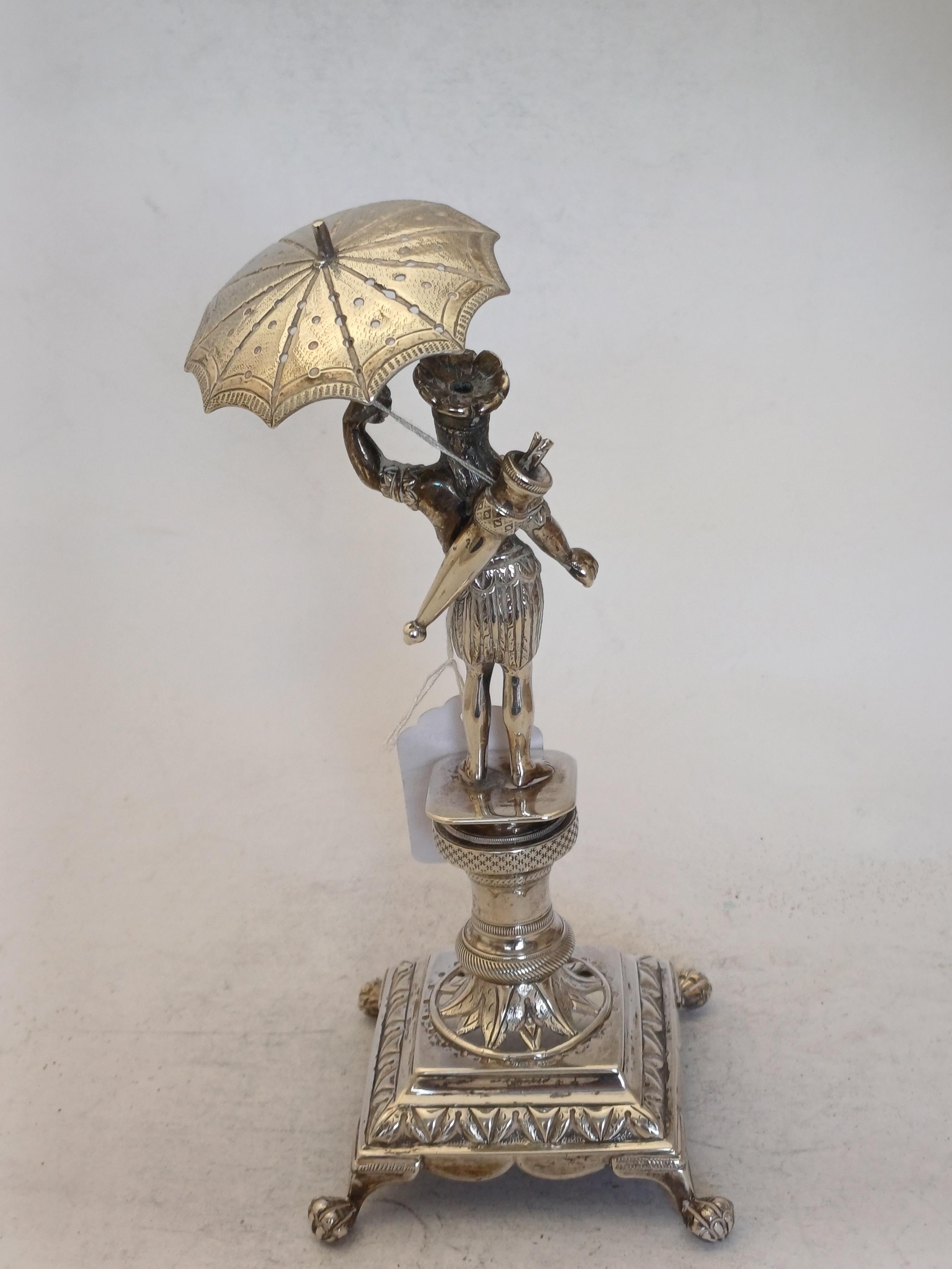 Lot 2084 - A Brazilian Silver Toothpick-Holder,