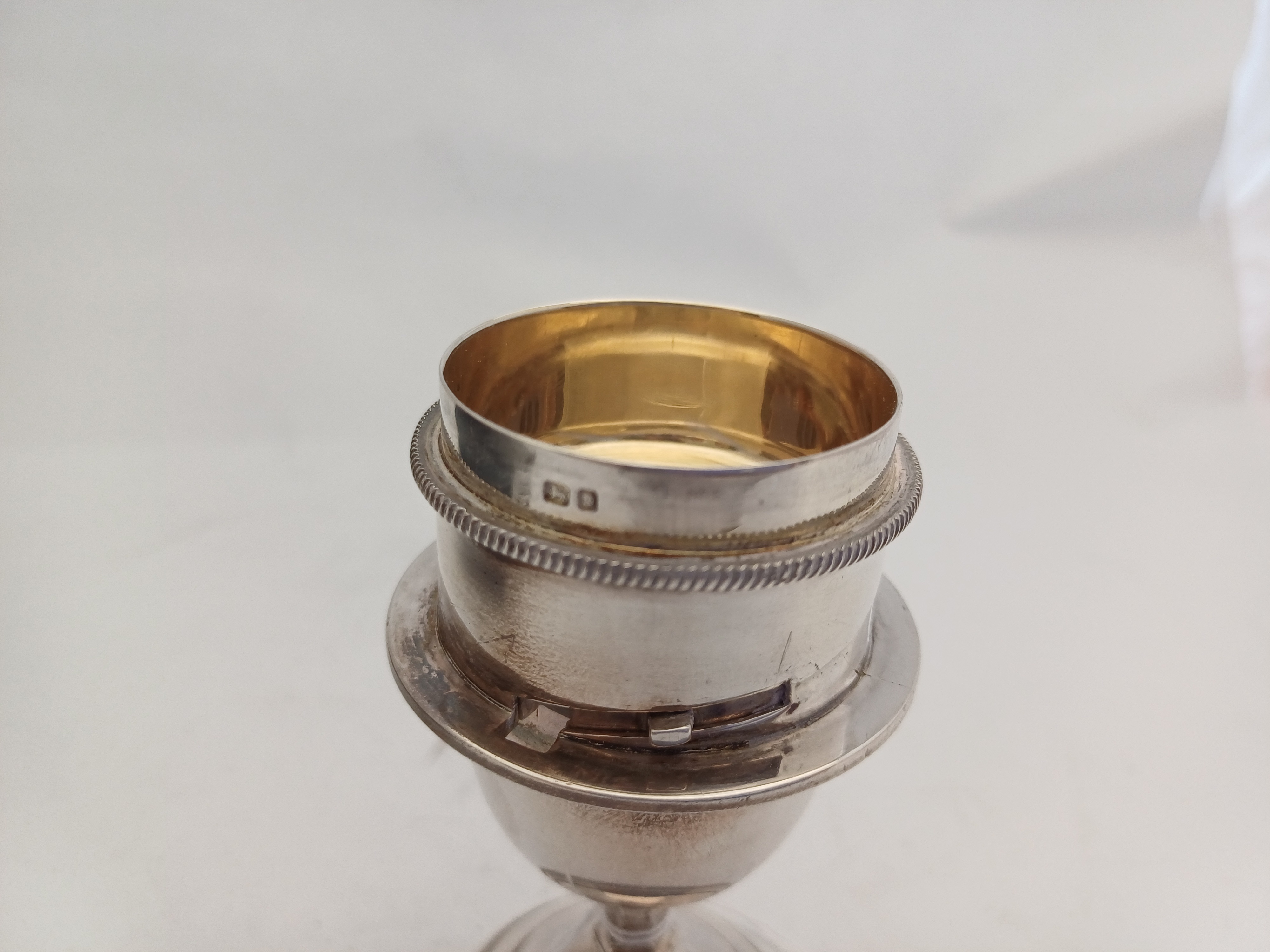 Lot 2188 - A George VI Silver Travelling Communion-Set,