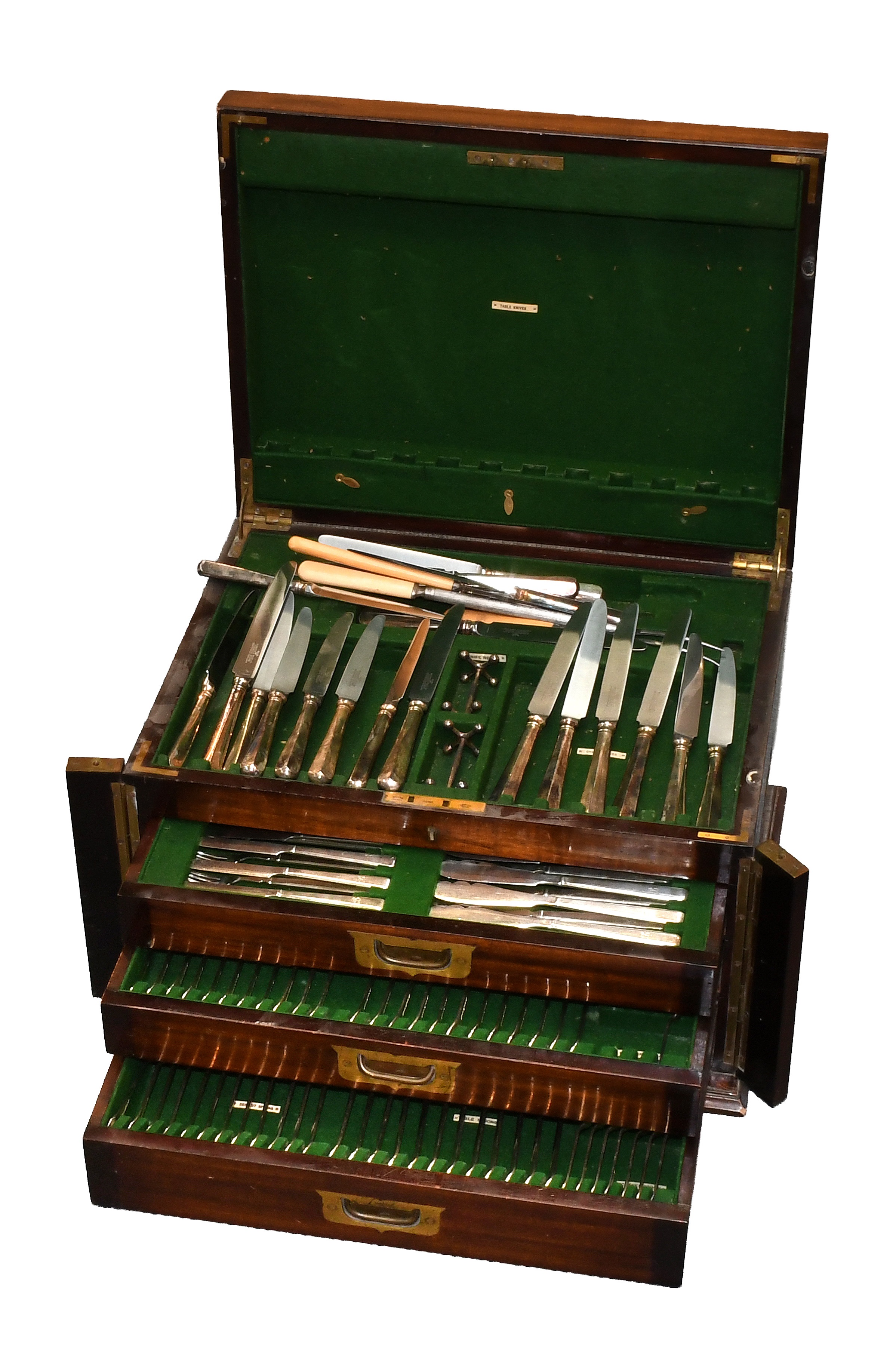 Lot 1407 - A Canteen of Silver Plate Flatware,