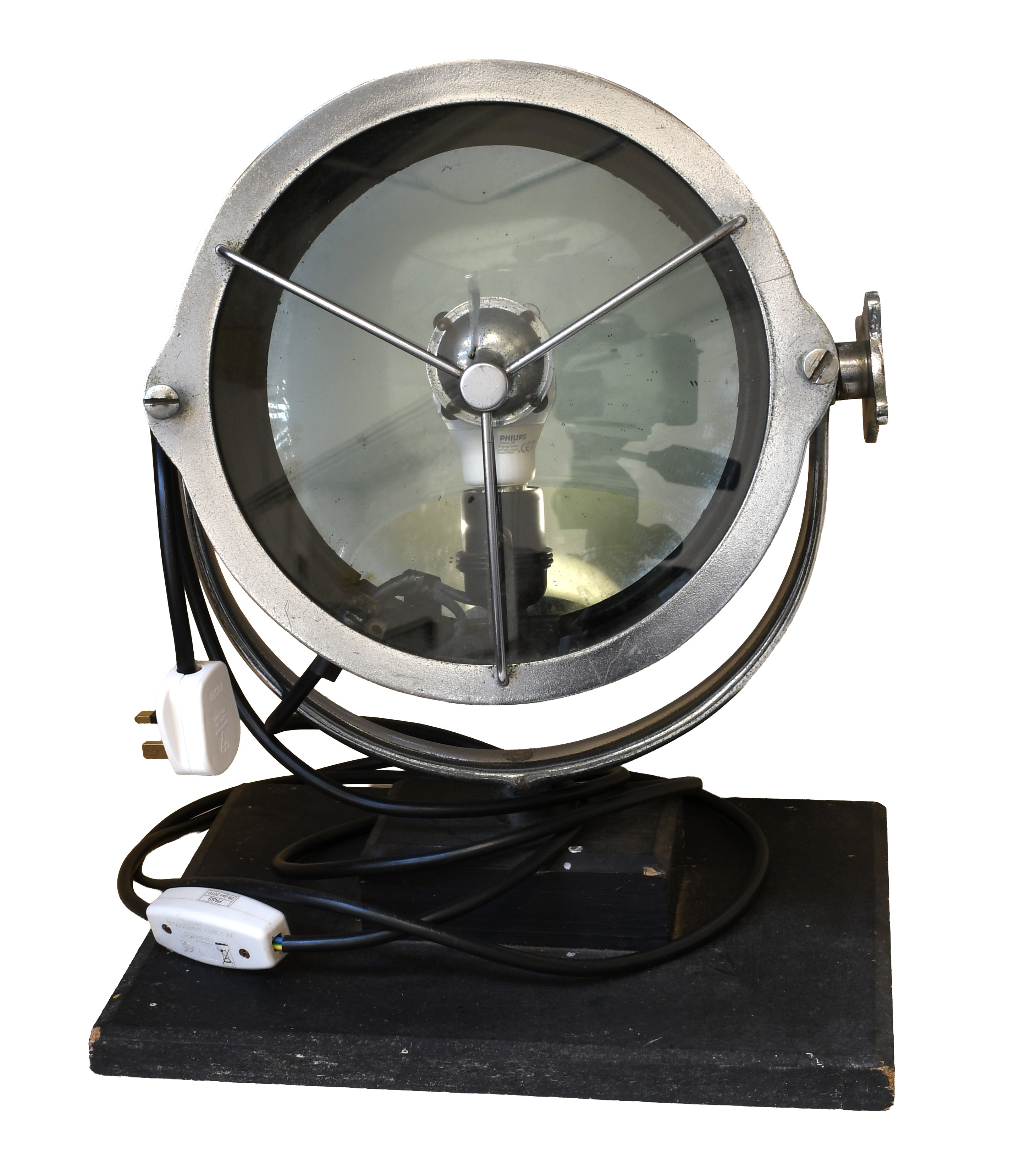 Lot 171 - A Chrome-Plated Searchlight, mounted on