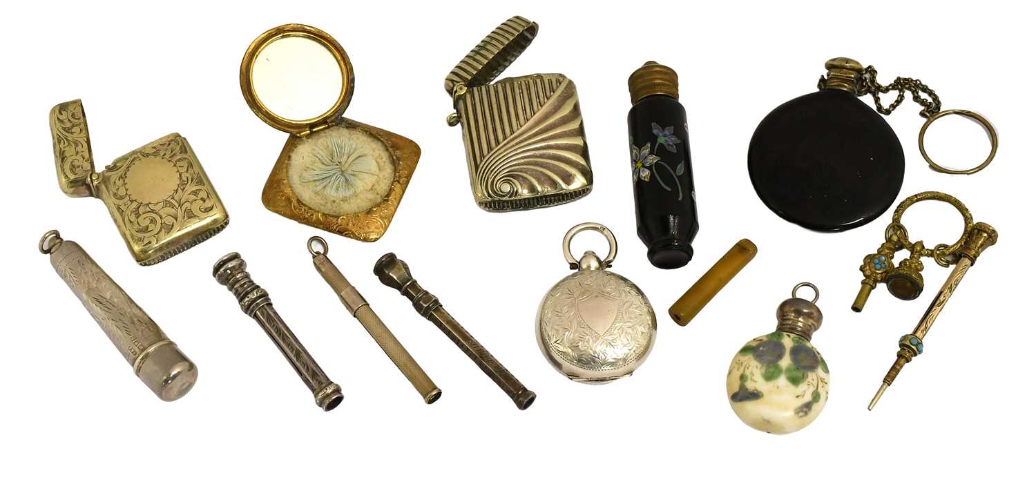 Lot 1307 - A Collection of Assorted Silver and Objects