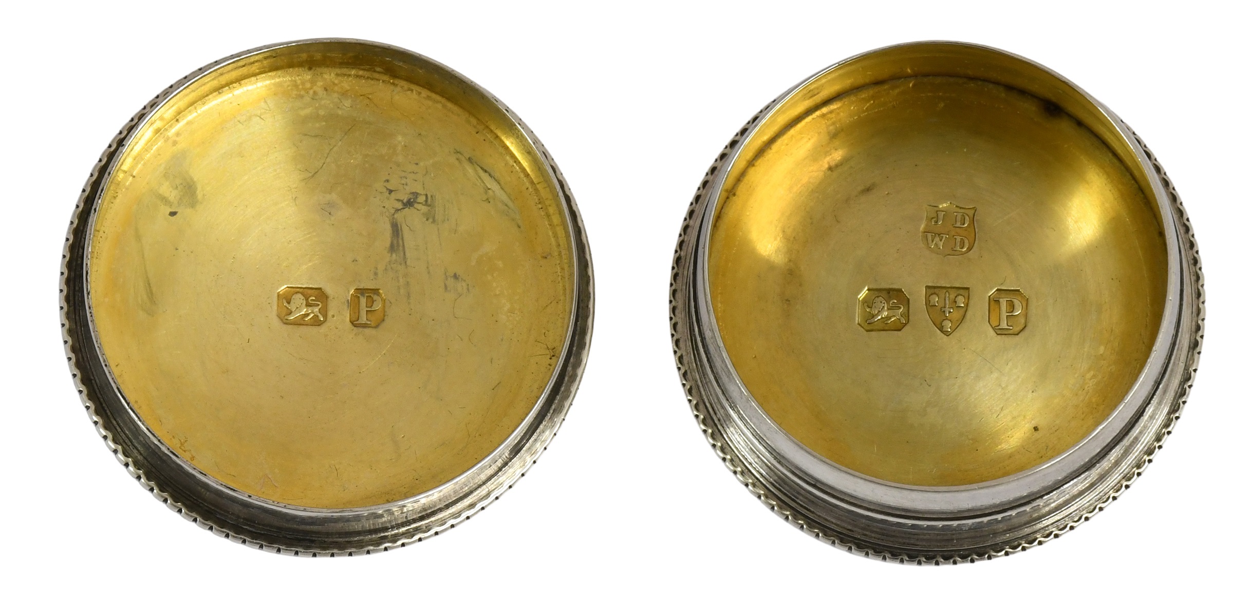 Lot 1284 - Five Assorted Silver Boxes, comprising two