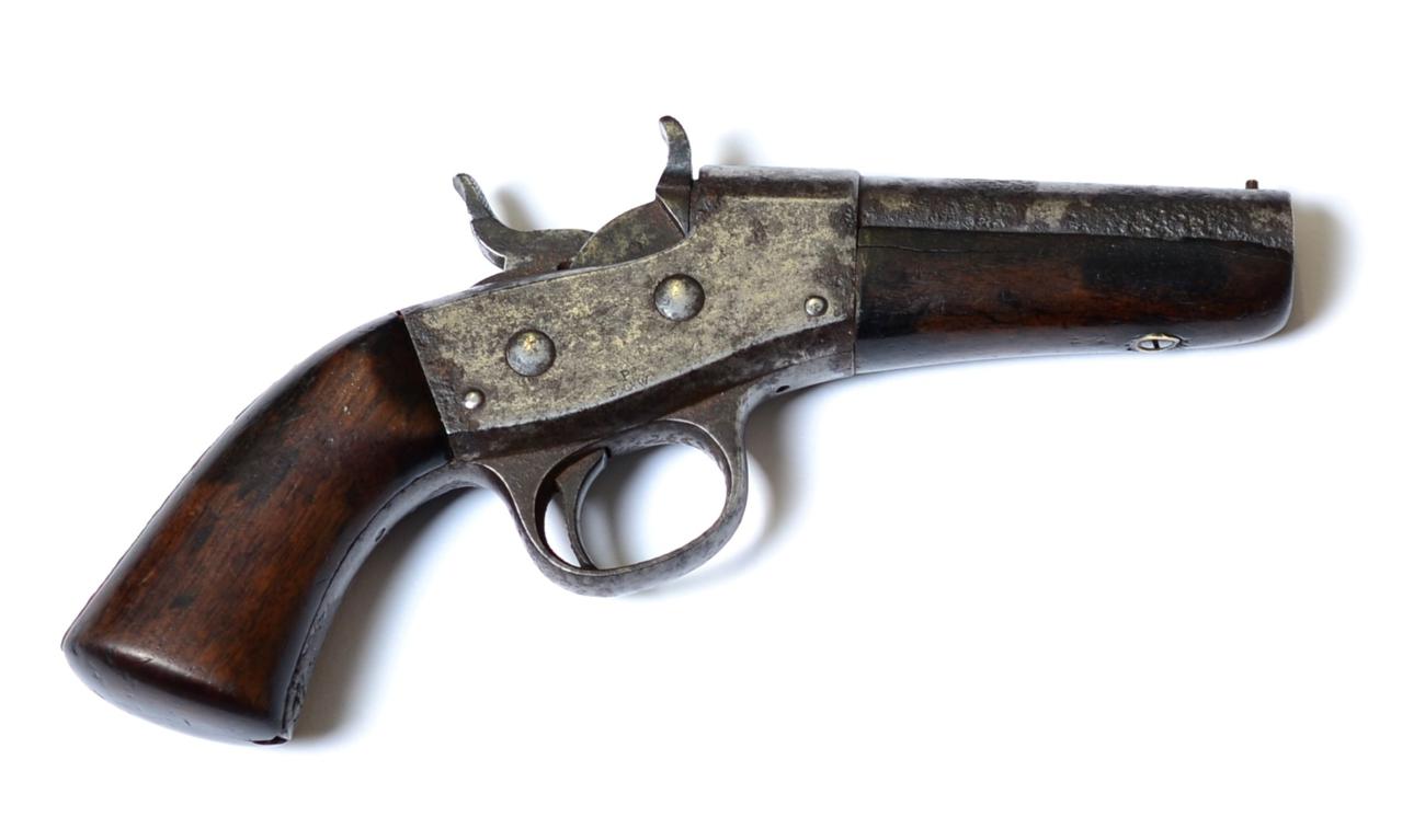 Lot 375 - A Remington Rolling Block Pistol, of 11.7mm