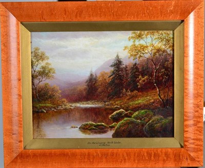Lot 38 - William Mellor (1851-1931) ''On the Lledr, North Wales'' ''On the Llugwy'' Signed, oil on...