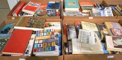 Lot 1031 - Twenty-nine boxes of books, mostly paperback and hardback novels, together with a small number...