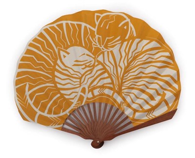 Lot 2092 - Contemporary Cats: Number 22 of 30 of a Limited Edition of Fans, made to celebrate the 30th...