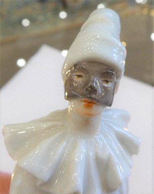 Lot 548 - A Meissen Porcelain Figure of Pierrot, 20th