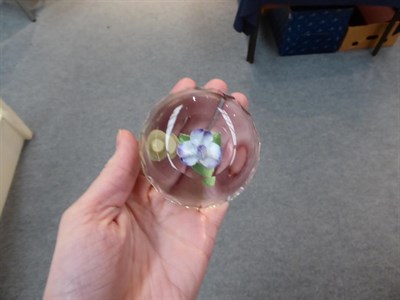 Lot 149 - Eight various 19th century and later paperweights including a millefiore example