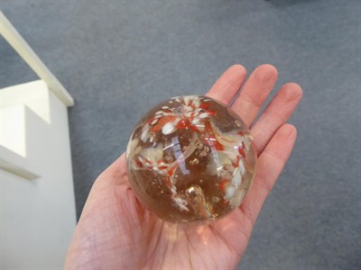 Lot 149 - Eight various 19th century and later paperweights including a millefiore example