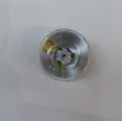 Lot 149 - Eight various 19th century and later paperweights including a millefiore example