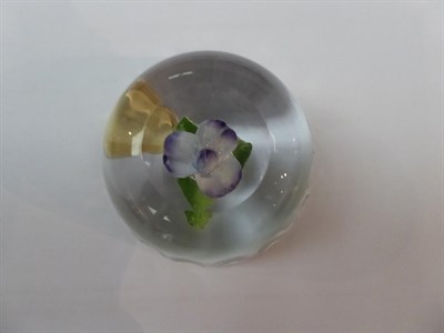 Lot 149 - Eight various 19th century and later paperweights including a millefiore example