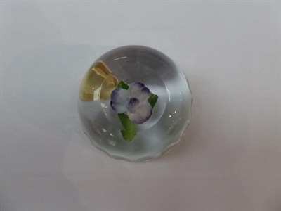 Lot 149 - Eight various 19th century and later paperweights including a millefiore example