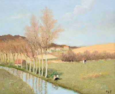 Lot 1066 - Marcel Dyf (1899-1985) French ''Les Peupliers'' Signed, oil on canvas, 44.5cm by 53cm...