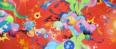 Lot 1125 - Andrew McAttee (b.1972) ''Party Popper'' Signed verso, inscribed and dated 2006 verso, mixed...