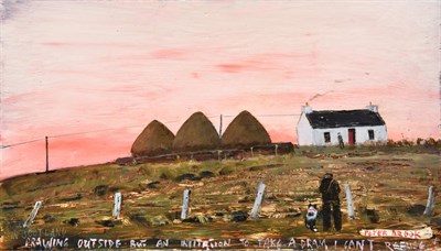 Lot 1080 - Peter Brook RBA (1927-2009) ''In Scotland, Drawing Outside but an Invitation to take a Dram, I...