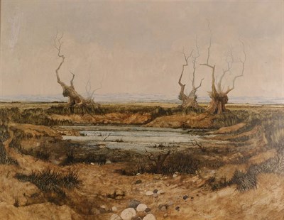 Lot 1087 - John Ridgewell (1937-2004) ''Old Pond III'' Signed, inscribed verso, oil on canvas, 70cm by 89.5cm