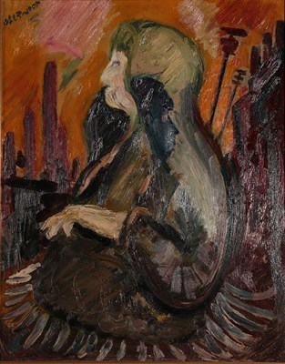 Lot 1091 - James Lawrence Isherwood FRSA, FIAL (1917-1989)  ''The Young and Old in Shawls- Mill, Wigan''...