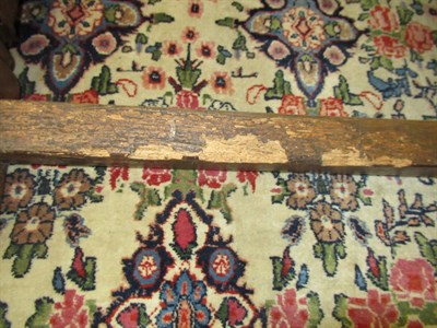 Lot 470 - ~ A Joined Oak Refectory Style Dining Table, basically 18th century, the plank top above a...