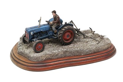 Lot 8 - Border Fine Arts 'An Early Start', model No. B JH91; together with 'Ridging Up Start' (Ford Dexta)