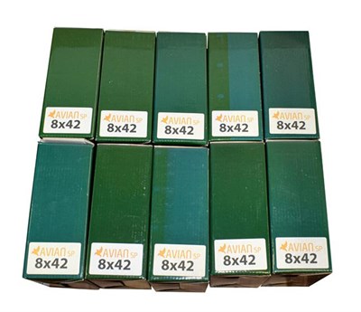Lot 3084 - Avian SP Waterproof 8x42 Binoculars a collection of ten pairs in original boxes (10)