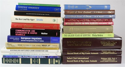 Lot 82 - Deer Interest: A Selection of Books Relating to Game Trophy Hunting, Deer, and other Game...